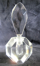 Perfume Dresser Bottle Vintage ART DECO heavy cut crystal glass dauber 5