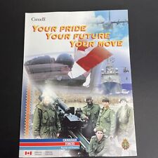 Vintage 2002 Canadian Armed Forces CAF Army Recruitment Empty Folder Folio picture
