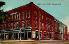 1913. HOTEL BELLIS, WAUSAU, WISCONSIN. POSTCARD DB7 picture
