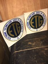 2 Electronic Technician’s Guild of Massachusetts Decals Stickers picture