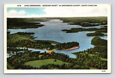 Aerial View Buzzard Roost Lake Greenwood South Carolina SC Postcard picture