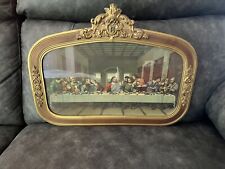 EXQUISITE VINTAGE FRAMED PRINT - THE LAST SUPPER  - ORNATE  VIBRANT picture