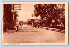 Mombasa Kenya Postcard Mombasa View MacDonald Terrace Horse Carriage c1930's picture
