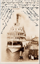 SS 'Sicamous' Ship BC Okanagan Landing British Columbia c1929 RPPC Postcard H31 picture