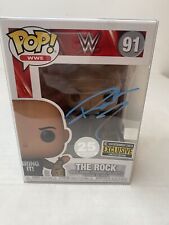 The Rock Signed COA Funko Pop Vinyl: WWE - Entertainment Earth (Exclusive) #91 picture