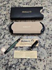 VINTAGE Pelikan M400 Fountain Pen Green 14C-585 B With Original Case & Pamphlet picture