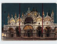Postcard St. Mark Basilica at Night Venice Italy picture