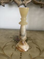 Vintage Hand Carved Marble Candlestick Holder picture