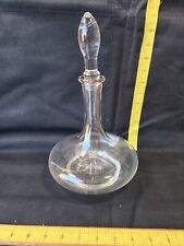 Vintage Boris Kidric Crystal Glass Decanter With Stopper  picture