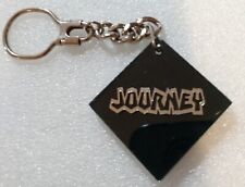 Vtg Journey Rock Band Collectors Black Mirror Plexiglass Key Chain 1980s NOS picture