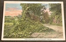 Dover-Foxcroft ME Vintage Postcard Greetings From and Scenery picture
