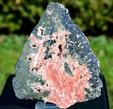 Rhodochrosite & Pyrite 1026 grams - Manuelita Mine, Yauli, Junín, Peru picture