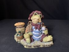 Boyds Bears “The Wine Taster” Frog Jacques Grenouille Figurine 1998 #36702 picture