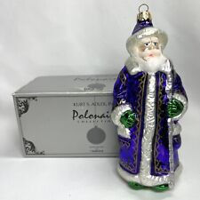 Kurt S. Adler Polonaise 1998 Komozja Glass Ornament Santa Purple Original Box picture