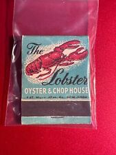 MATCHBOOK - THE LOBSTER - OYSTER & CHOP HOUSE - NEW YORK, NY - UNSTRUCK picture