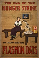 📜 The End of the Hunger Strike Poster - Plasmon Oats Ad 1910s Vintage - 24x36” picture