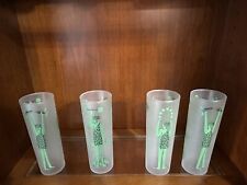 Vintage Jolly Green Giant 4pc Drinking Glass Set picture