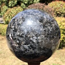 8.8LB Natural Beautiful Blue amphibole ball Quartz Crystal Sphere Healing 883 picture