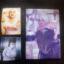 RARE VINTAGE Lot Of 3 DIVINE FRIDGE MAGNETS Drag Queen Gay Interest John Waters picture