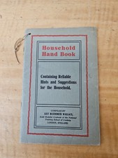 Vintage Household Hand Book 1915 Lily Haxworth Wallace Rumford Chemical Works picture