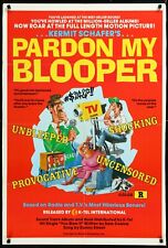 Pardon My Bloopers Kermit Schafer ORIGINAL 1974 1-Sheet Movie Poster 27 x 41 picture