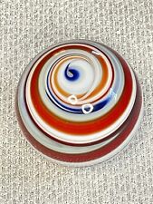 Vintage Marble Shift Knob Traditional “9” & Tail Swirl Pattern Glass Knob 2” picture