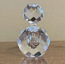 Vintage l. W.  Rice & Co., Inc. Clear Faceted Hand Cut Crystal Perfume picture