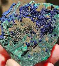 127g Malachite/Azurite/Druse/Raw Specimen/All Natural Mineral/Liufengshan Mine, picture