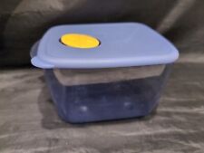 Blue and Sheer Tupperware Rock N Serve Medium Lid/Container #3384 6 1/4 cups picture
