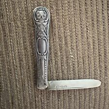Antique Early USA Mid 1800’s SOLID STERLING  POCKET KNIFE. picture