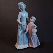 Porcelain Figurine Mother & Daughter (Woman & Child) candle doll picture