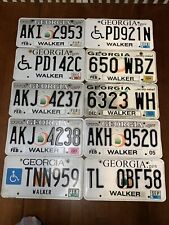 Bulk Lot of 10 Georgia License Plate Plates Peach State GA  Walker County picture