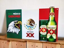 Dos Equis Lager Especial Beer Viva Mexico Metal Sign  Man Cave Pub Bar Decor New picture