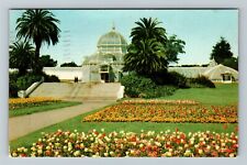 San Francisco CA-California, Conservatory Golden Gate Park Chrome c1955 Postcard picture