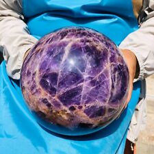 13.86LB Natural Beautiful Dream Amethyst Quartz Crystal Sphere Ball Healing 1948 picture