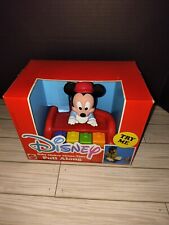 Disney Baby Mickey Chime-Time Pull Along Kids Toy Vintage Mattel Arco Toys picture