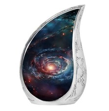 Galaxy Urn For Human Ashes - Tear Drop Urn For Ashes - Urn For Ashes Adult Male picture