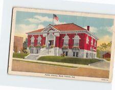 Postcard Public Library North Vernon Indiana USA picture