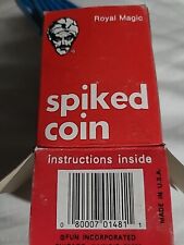 Vintage Royal Magic Trick Spiked Coin With Coin & Spikes Penetration 1970’s picture