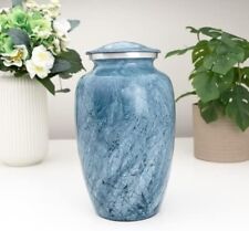 Blue Cremation Urn Perfect Memorials Adults 200 lbs or Less/Urn for Ashes/Adult picture
