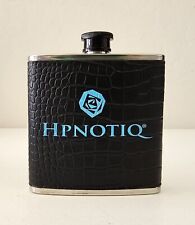Hpnotiq 6oz. promotional collector alcohol drink Flask Turquoise faux leather picture