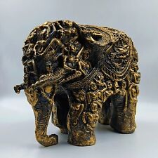 Resin Big Size God Carved Elephant Status Home Decor Gifet Item picture