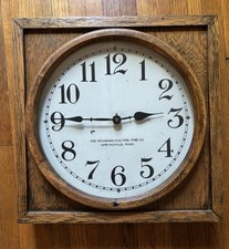 Standard Electric Time Industrial School Gallery Wall Clock Springfield Mass picture