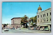 Malone NY- New York, Main Street, Advertisement, Antique, Vintage c1965 Postcard picture