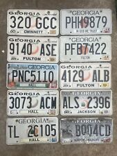 Lot Of 10 Georgia 3+ Years Expired License Plate Lot picture