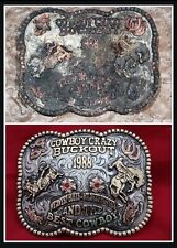 CUSTOMIZABLE RODEO TROPHY BUCKLE◇RANCH BRANDS◇REMAKE A NEW OR LOST PAST TREASURE picture