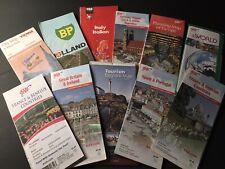 Lot of 11 - Various Vintage Countries Old Road Maps - Group 9 picture