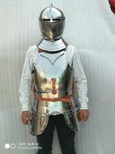 Christmas 18GA Steel Medieval Battle Armor Full Suit With Cuirass & Close Helmet picture