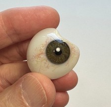 Antique German hand-blown human prosthetic glass eye. E8 picture