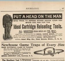 1890s-1910s Print Ad Headless Man Ideal Cartridge Tool Morbid Humor picture